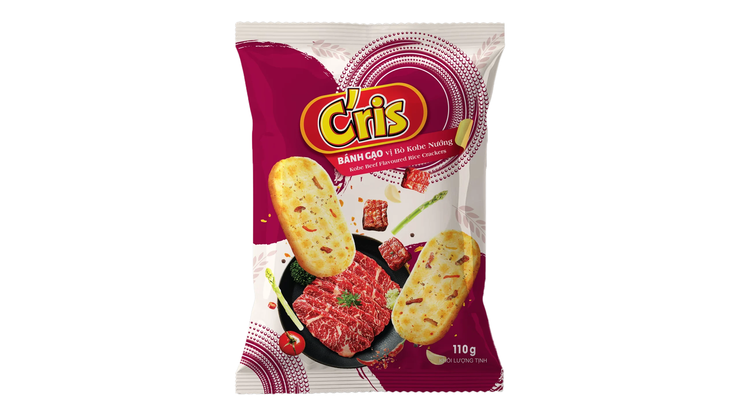 Bánh gạo C'ris vị Bò Kobe Nướng